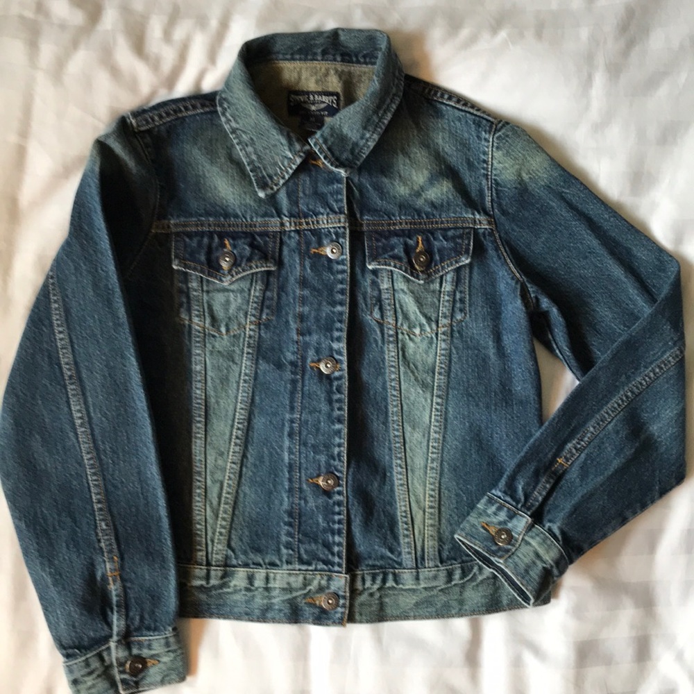 Steve & Barry’s relaxed washed jean jacket